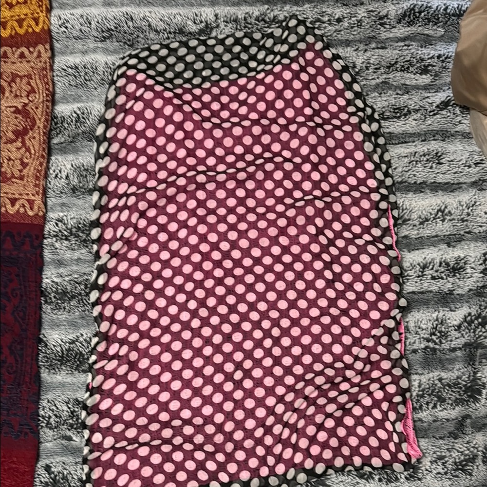 Polka Dot Pink Scarf/tank